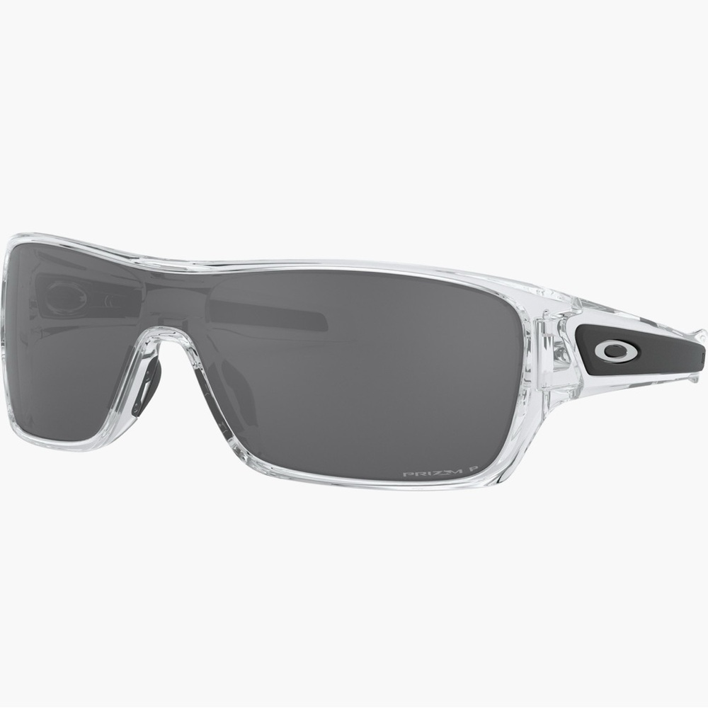 Oakley Turbine Rotor Prizm Black Polarized Lenses & Polished Clear Frame